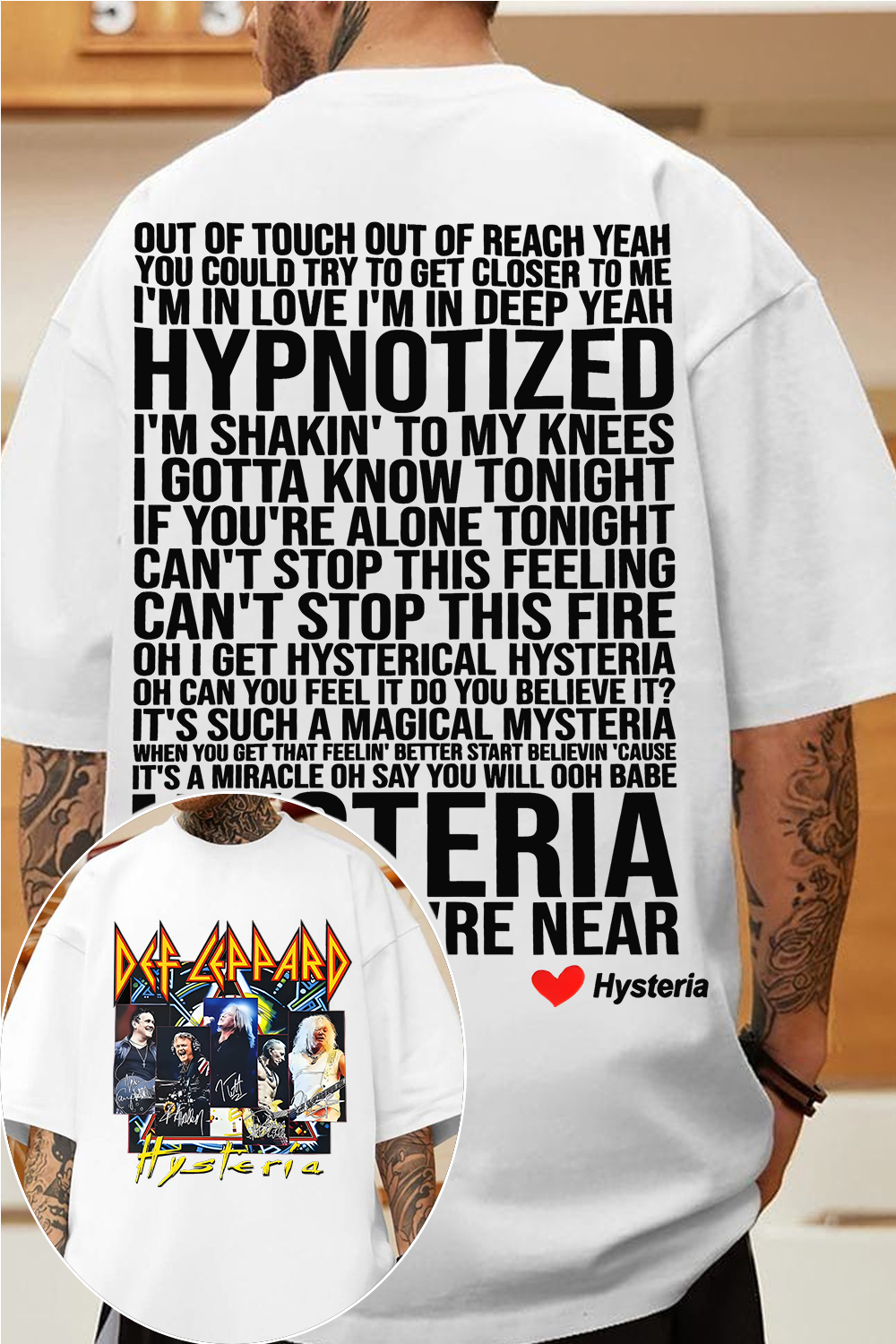Defleppard rockband shirt