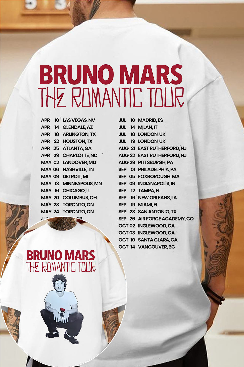 Bruno Mars Concert 2026 Tee