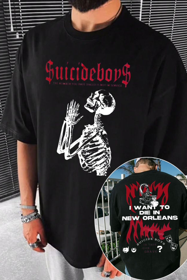 $uicideboy$ poster double-sided printed men's T-shirt