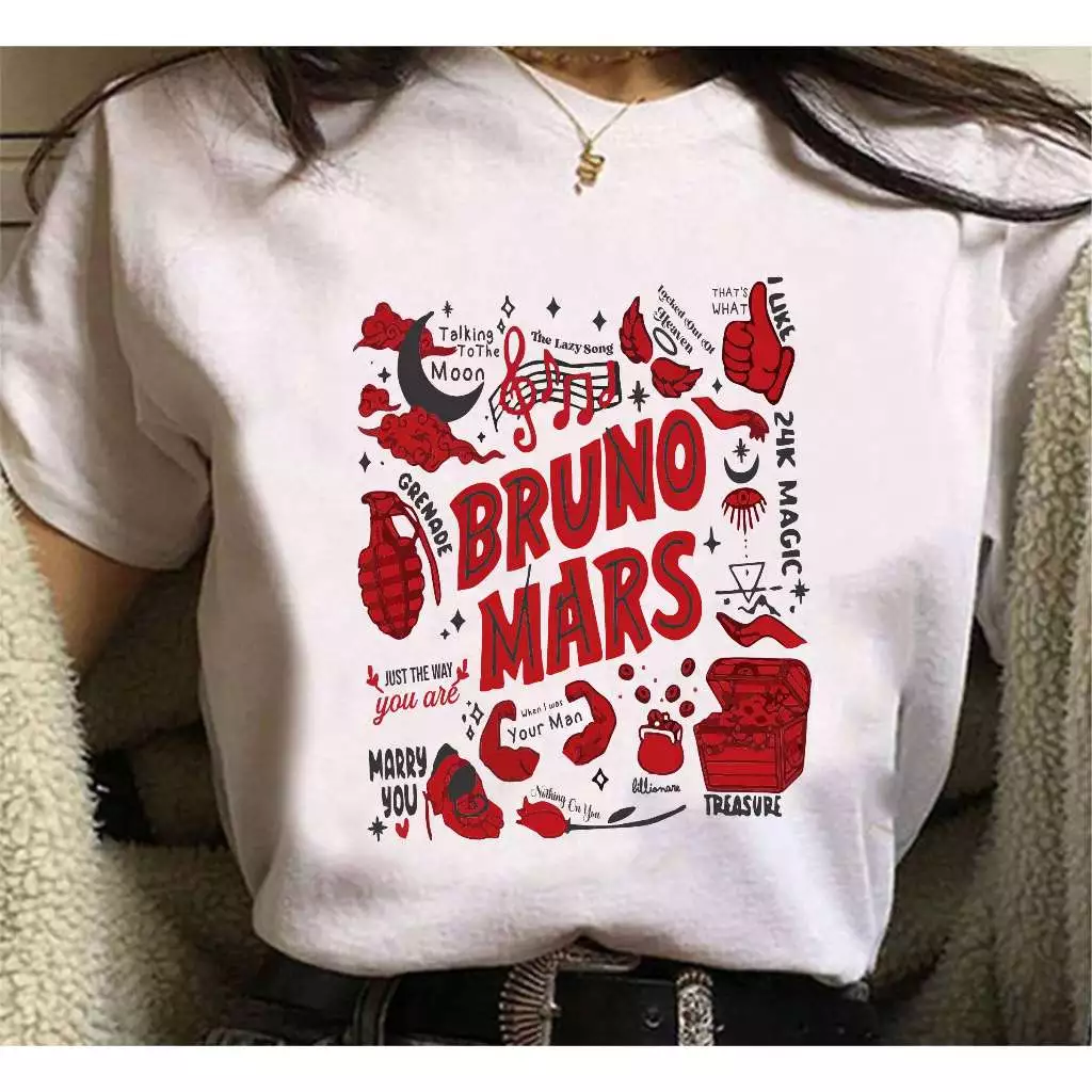 Vintage Bruno Mars Playlist Shirt
