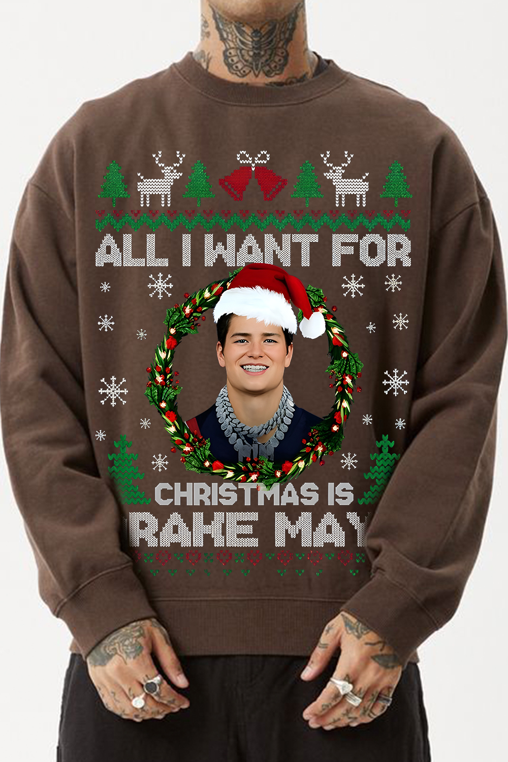 All I Want For Christmas Is  Drake Maye Sweatshirt