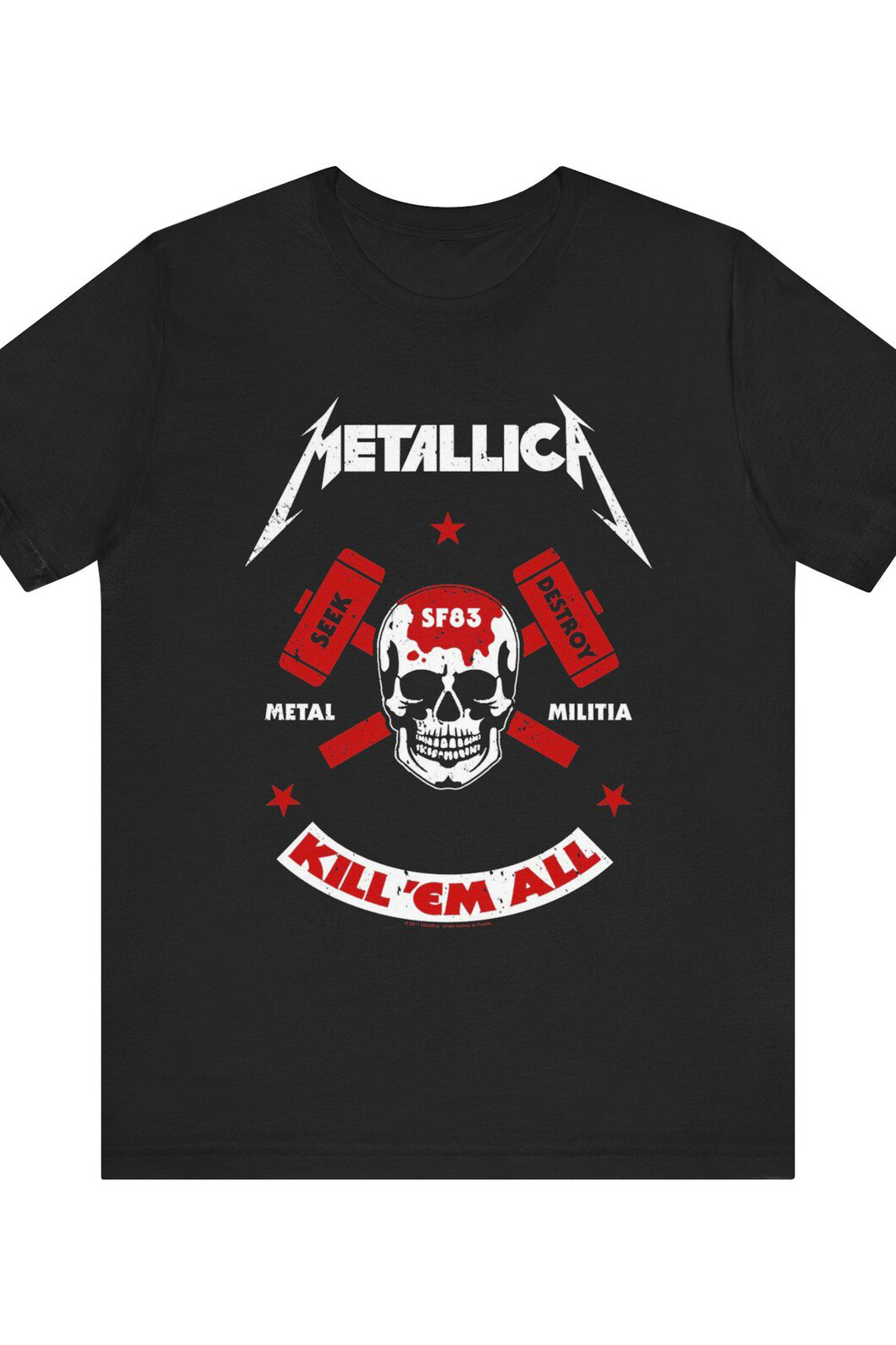 Metallic Kill Em All Vintage T-Shirt