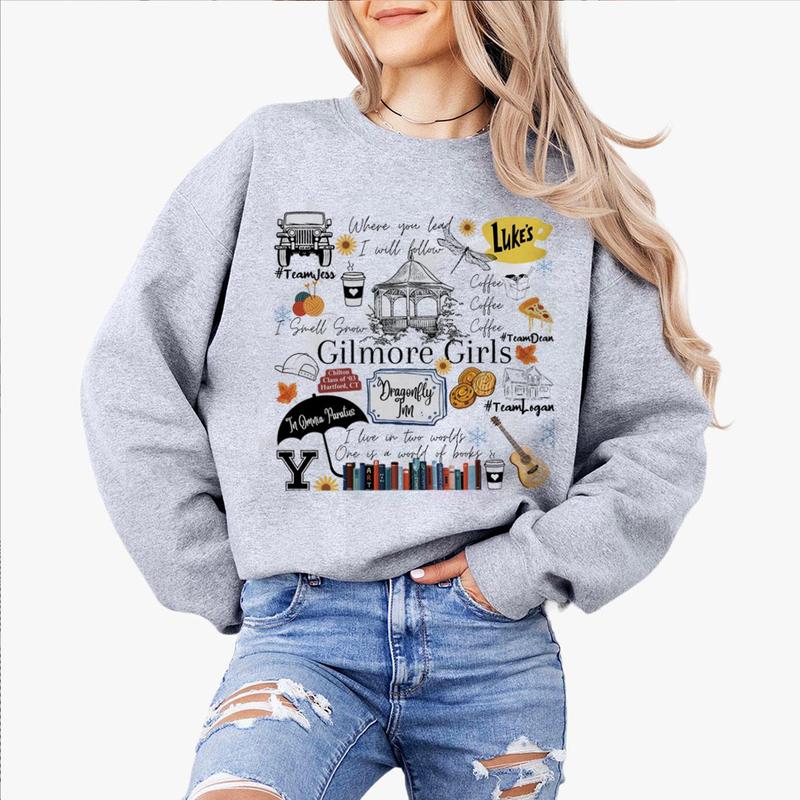 Gilmore Girls Tv Show Merch Fleece Sweatshirt For Women