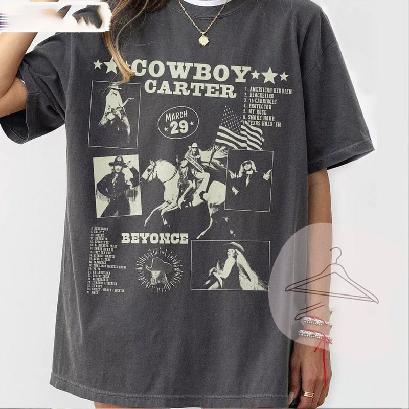 Beyonce Cowboy Carter Album Vintage Version 4 T-Shirt