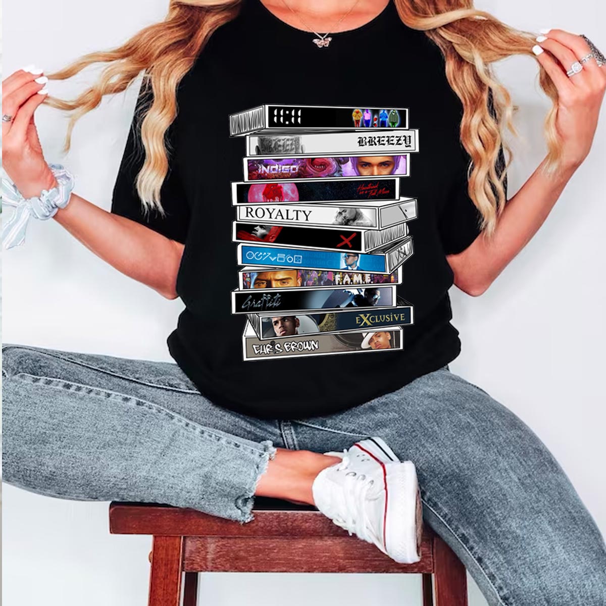 Chris Brown Albums Disks Unisex T-shirt