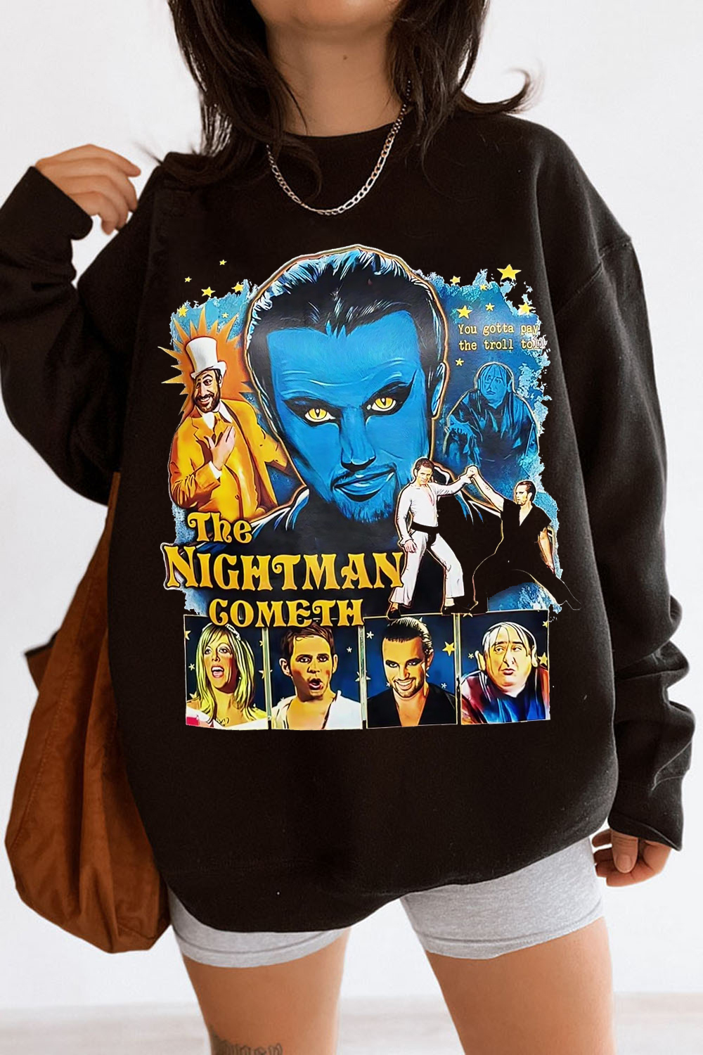 The Nightman Cometh Women Crew Neck Sweatshirt