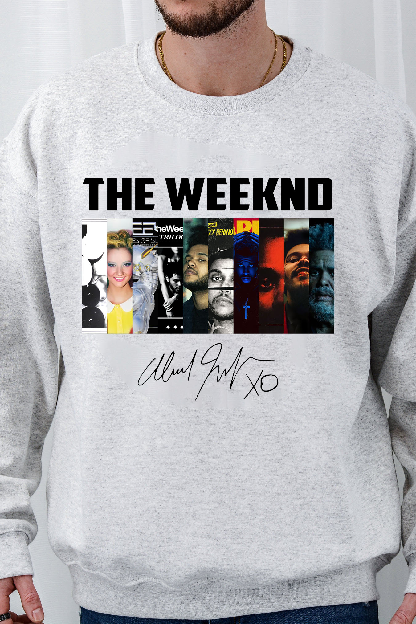 The Weeknd Albums Collection Shirt, Vintage The Weeknd Signature Men Sweatshirt