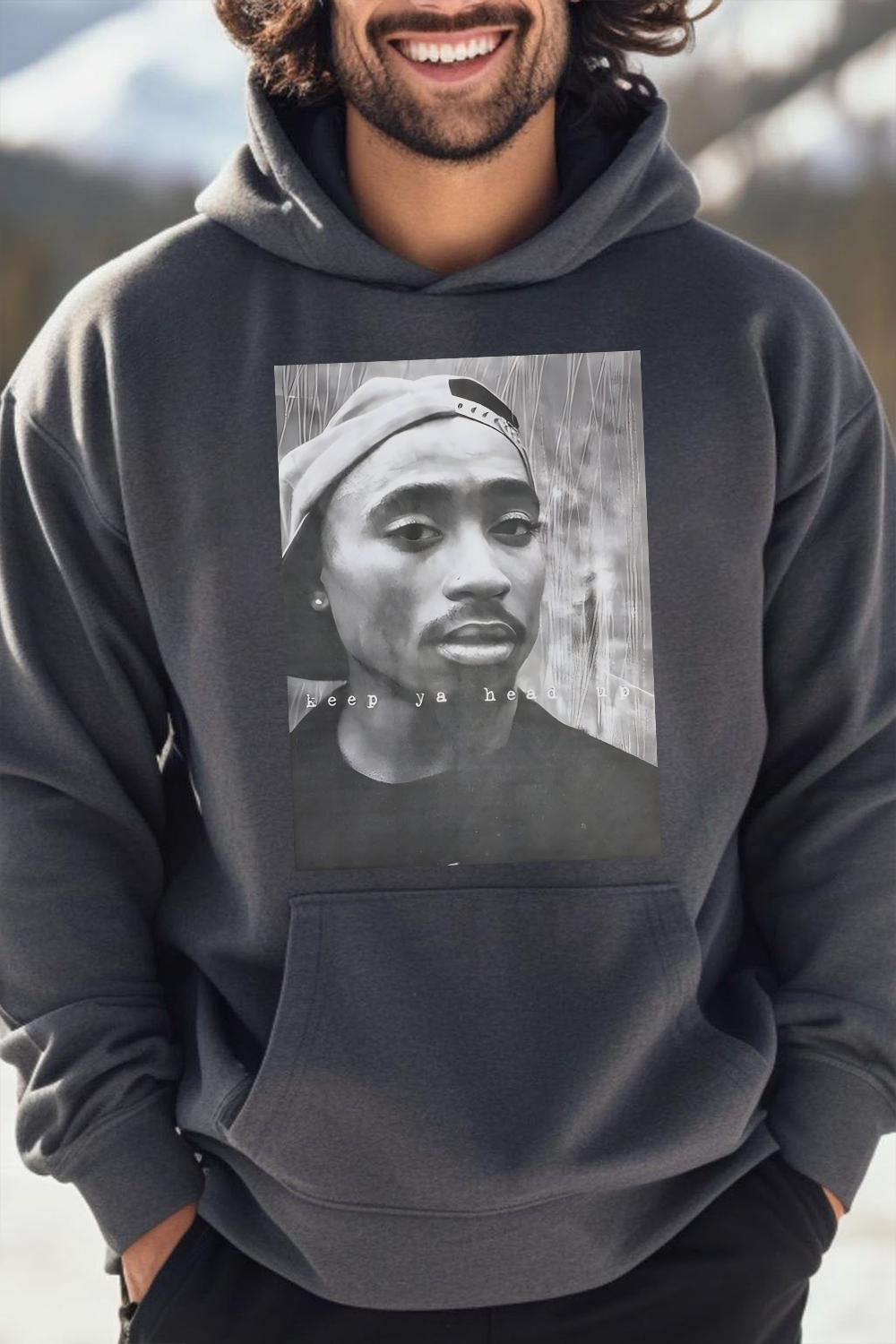 2Pac 90s Rappers Graphic hoodie For Men
