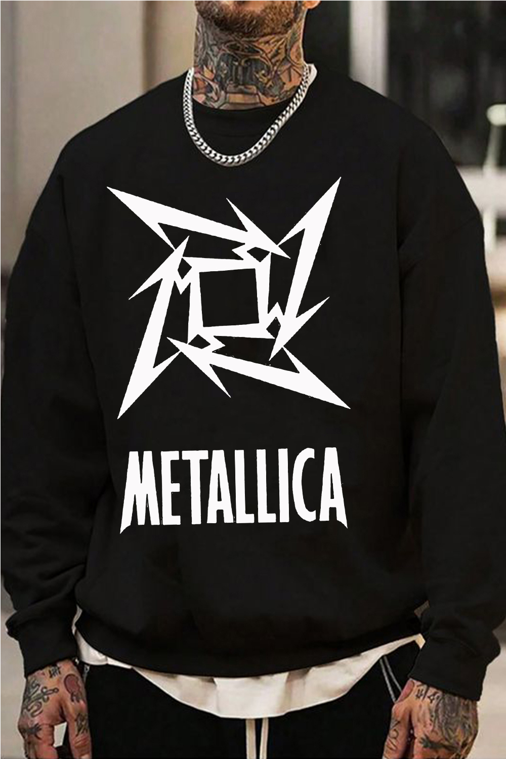 Metallica logo men sweatshirt