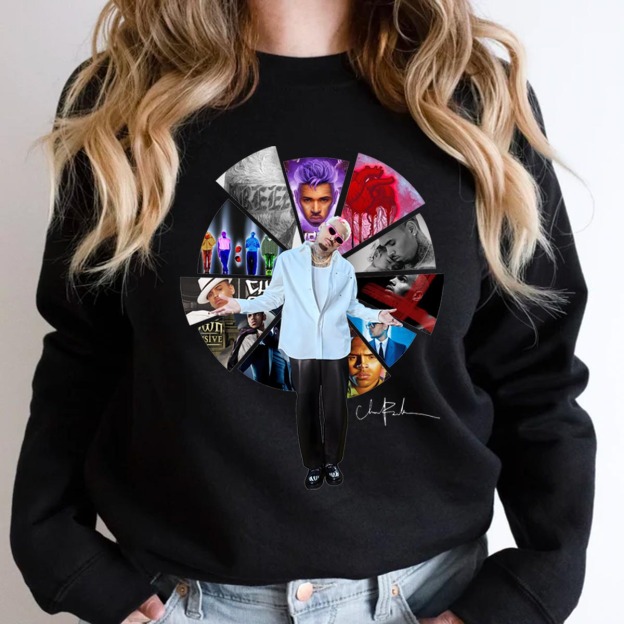 Chris Brown Breezy Albums Disk Sweatshirt