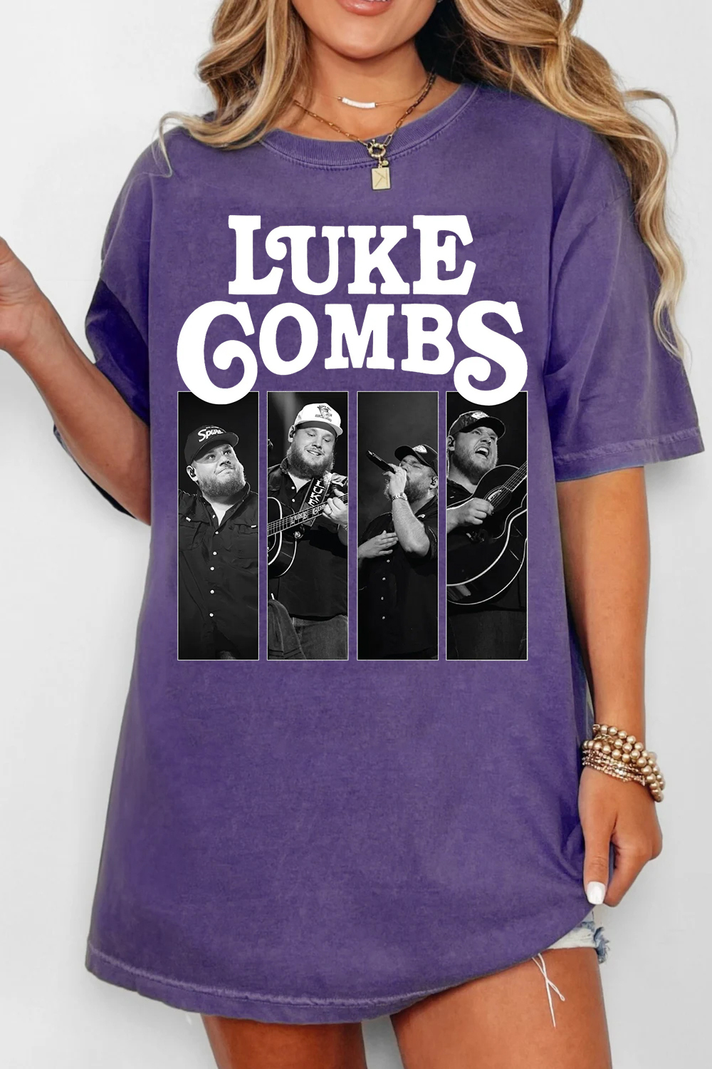 Luke Combs Country Music Tee  For Women
