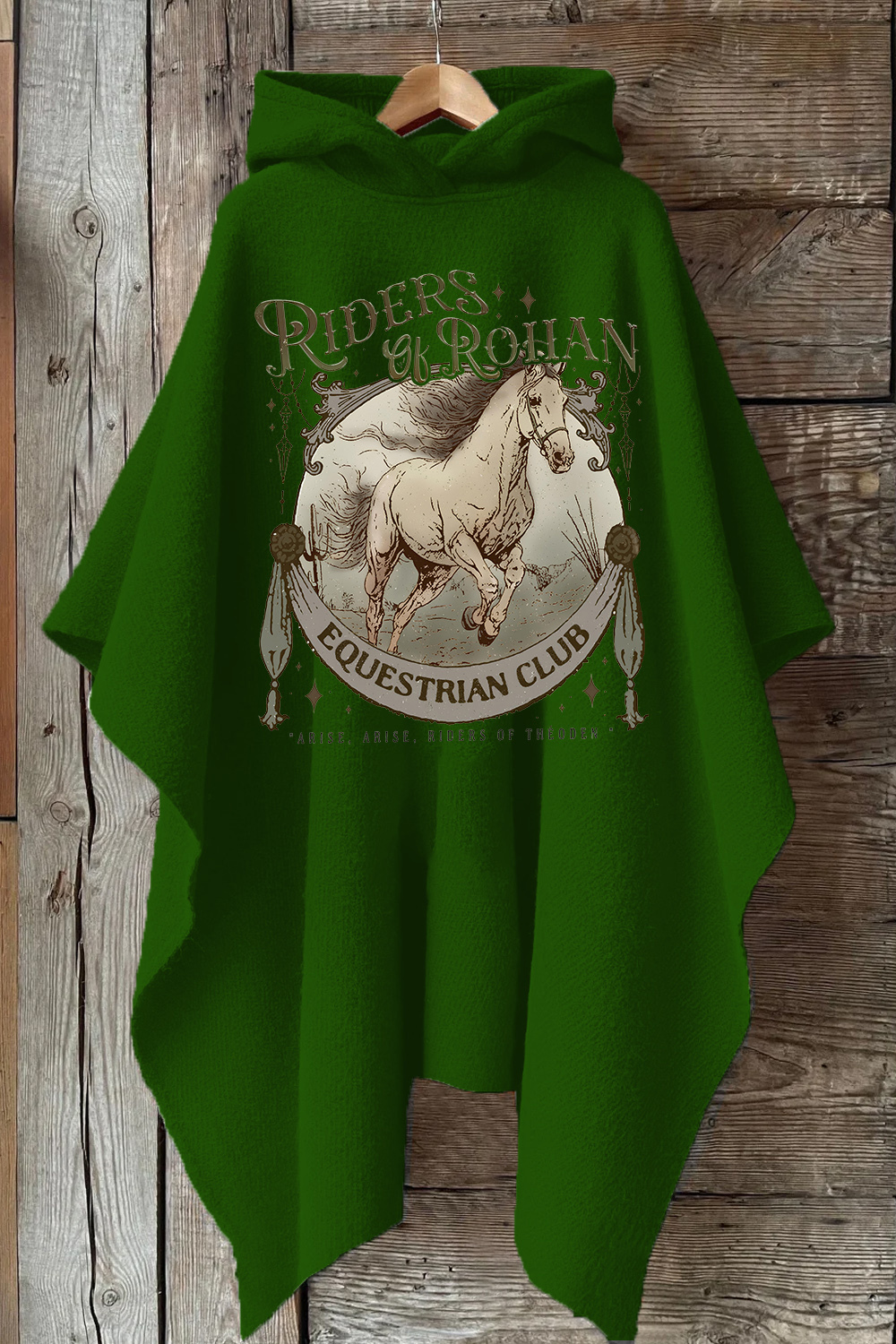 Riders Of Rohan Equestrian Club Hooded Warm Shawl Cape