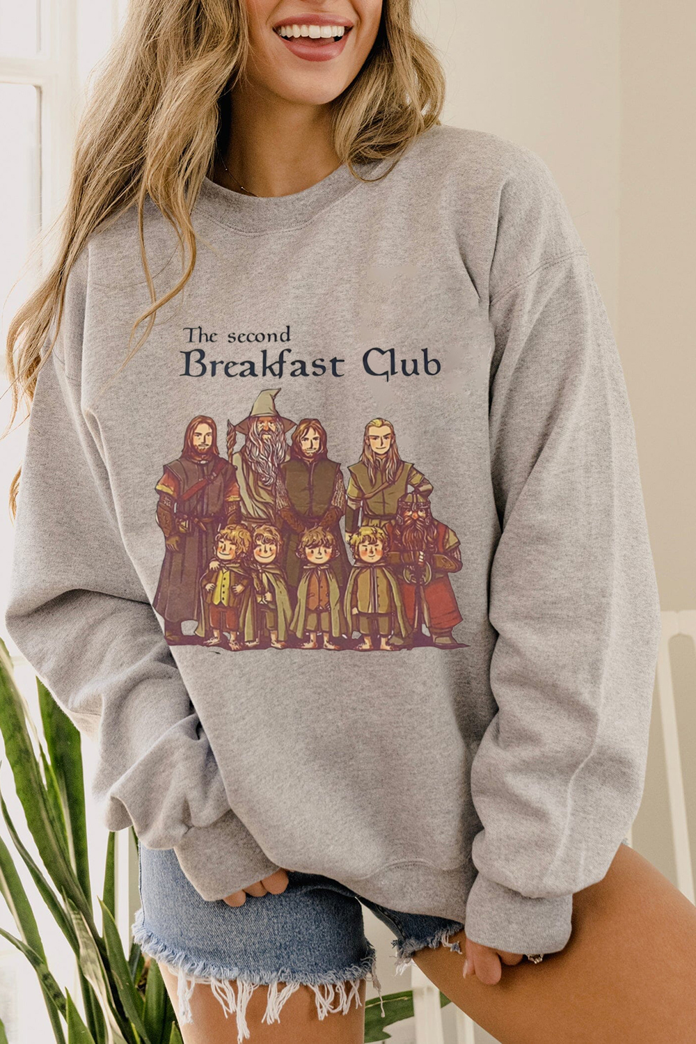 Lord of the Rings cartoon casual women printed sweatshirt