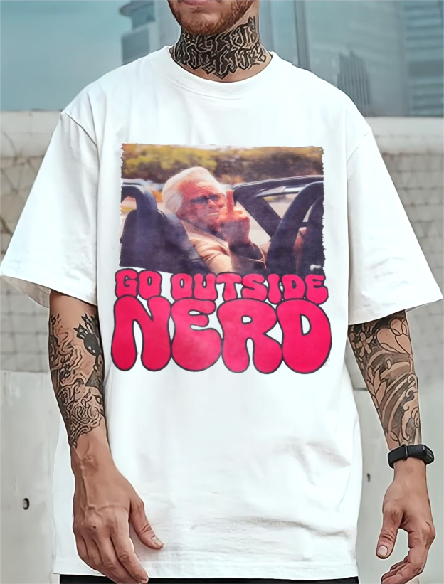 Uncle Baby Billy GO Outside Nerd Men shirt