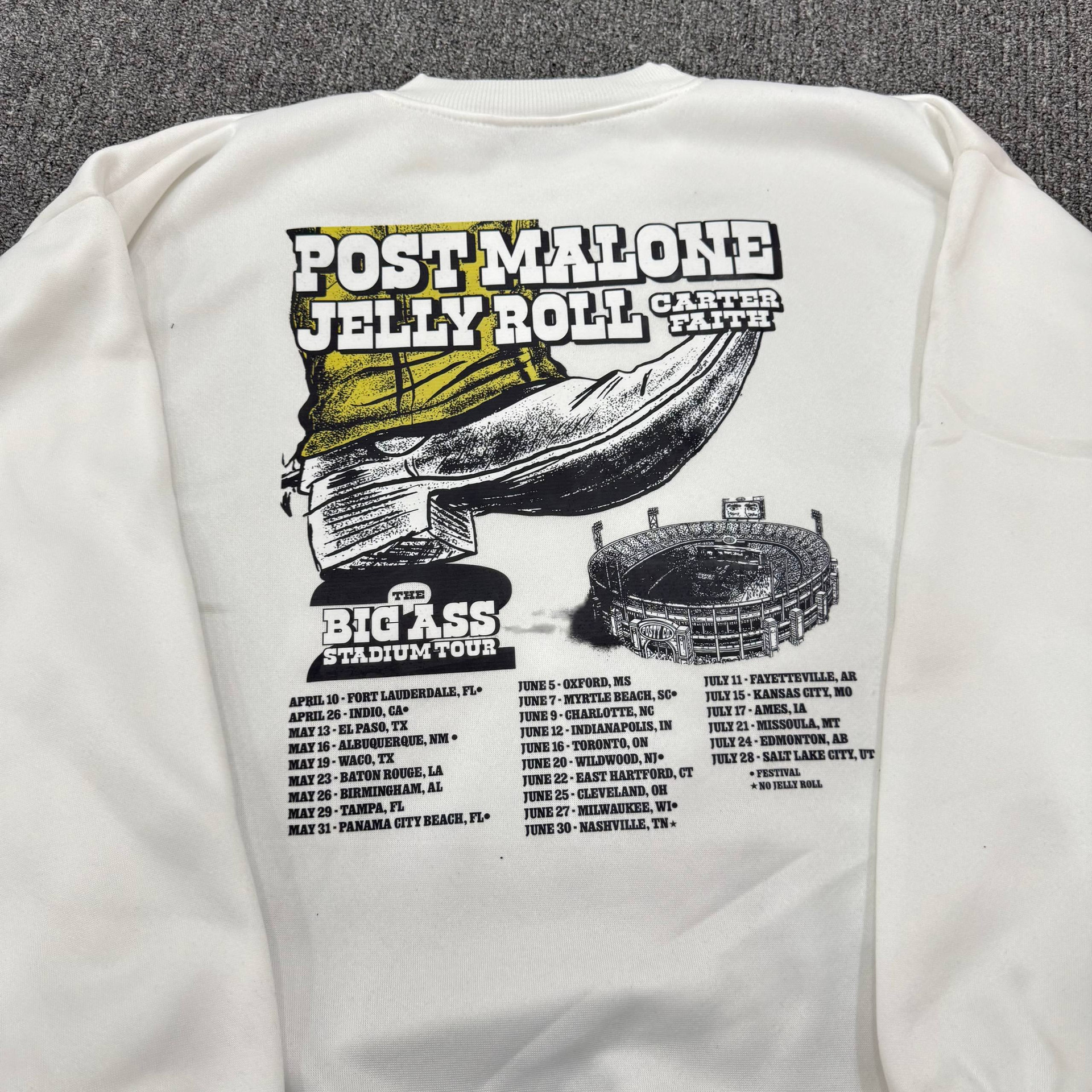 Post Malone Tampa Show 🎤 Unisex Sweatshirt