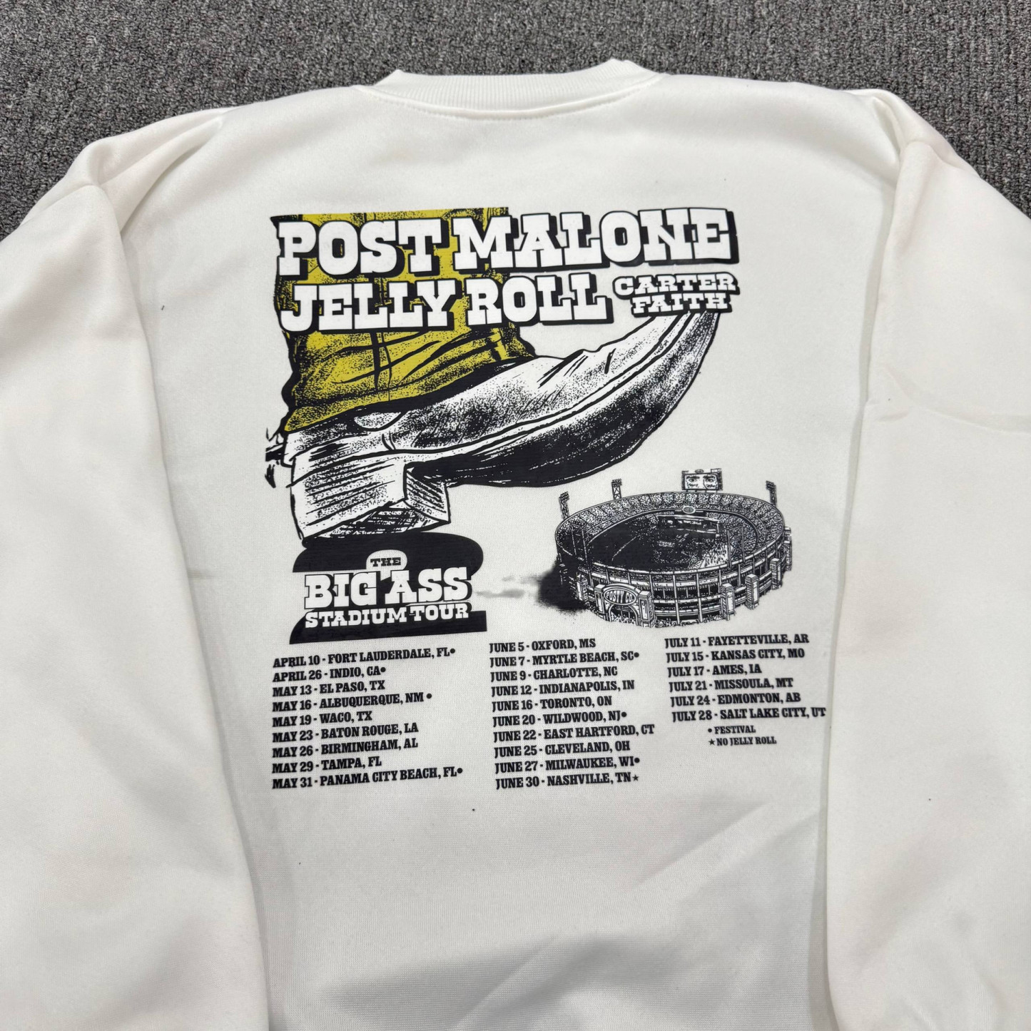 Post Malone Tampa Show 🎤 Unisex Sweatshirt