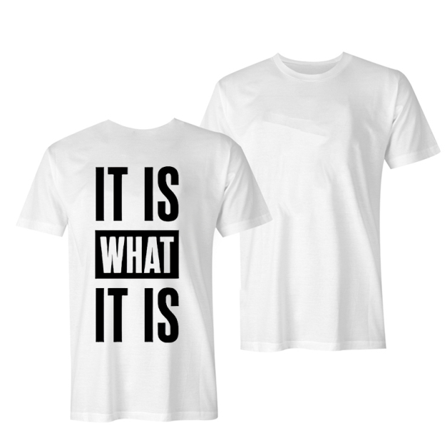 It Is What It Is Letters Print Women's T-shirt