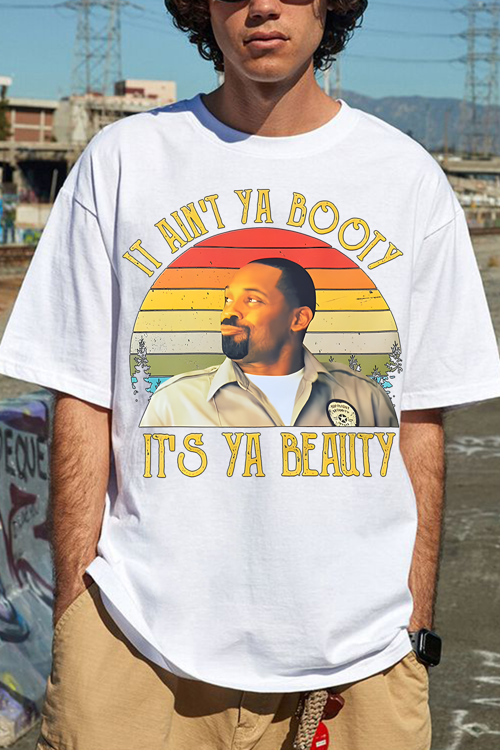 Day-Day It ain't Ya Booty It's Ya Beauty Vintage T-Shirt Friday1995 Movie T-Shirt