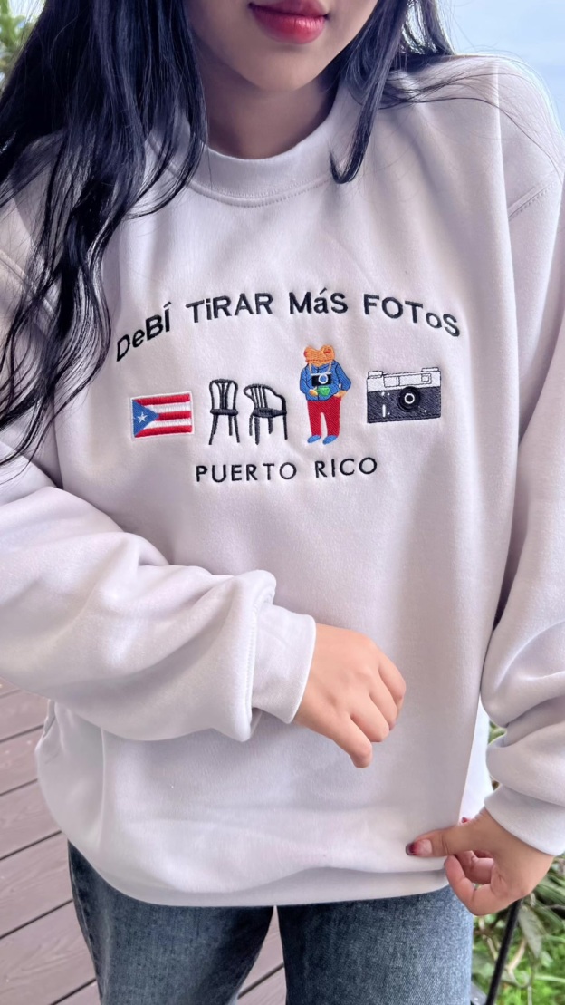 Obsessed 💓 Puertorico Embroidered Sweatshirt