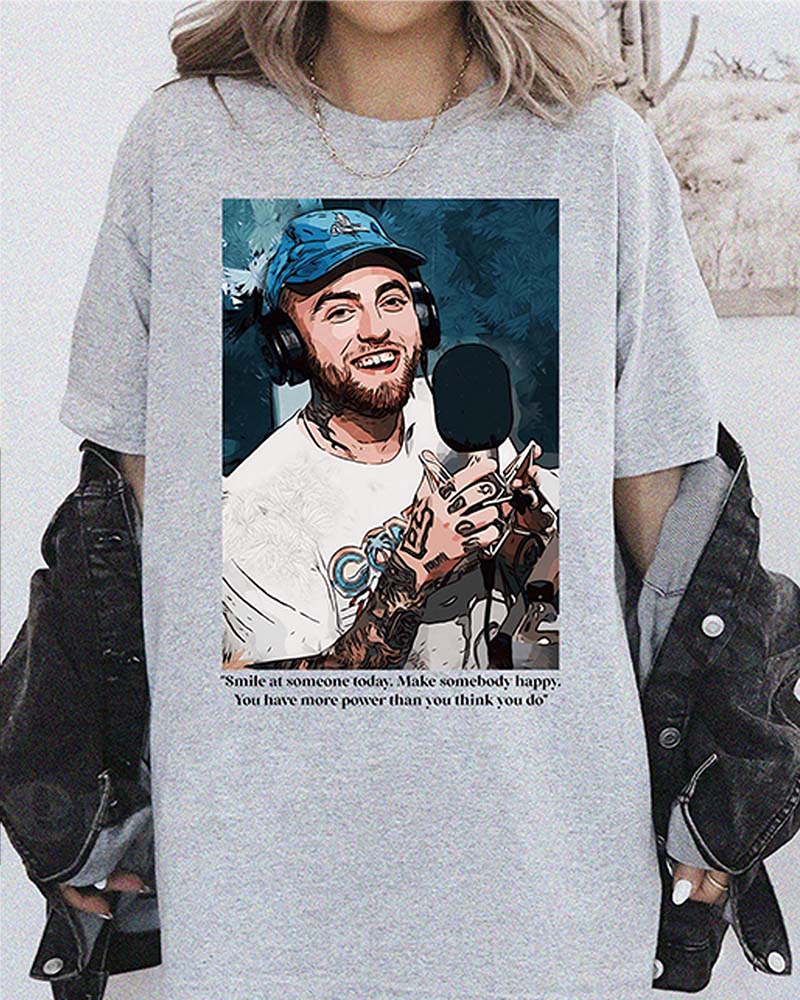 Mac Miller Quotes Smile at someone Shirt