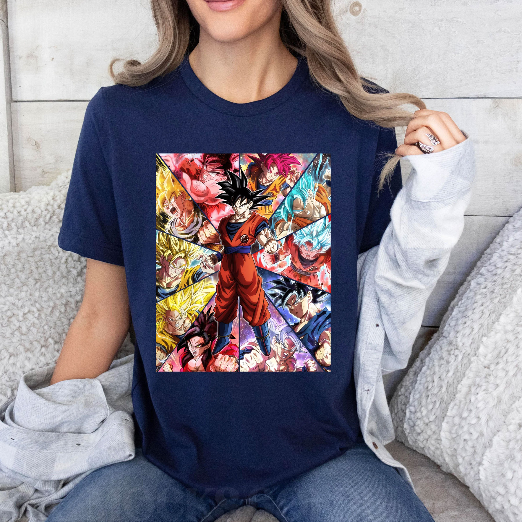 Goku All Forms SSJ Tee For Women
