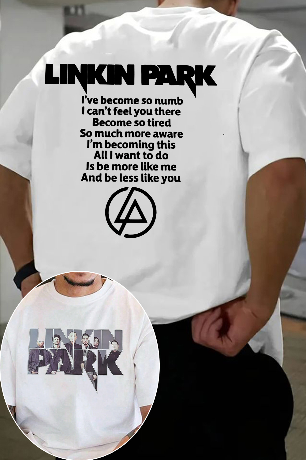 lP fan 2-side printed T-shirt