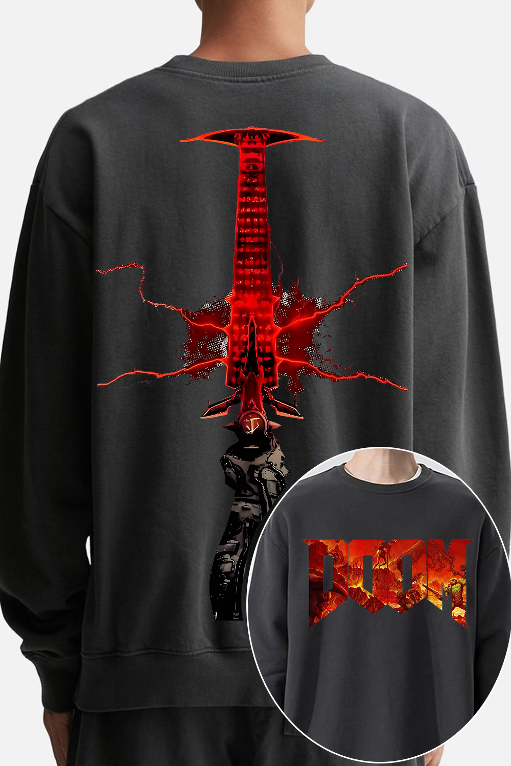 Doom Slayer Crucible Sword Sweatshirt