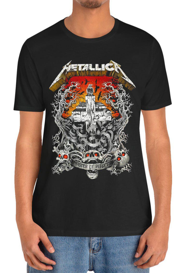 MasterOfPuppets Metallic A Thrash Metal Band Shirt