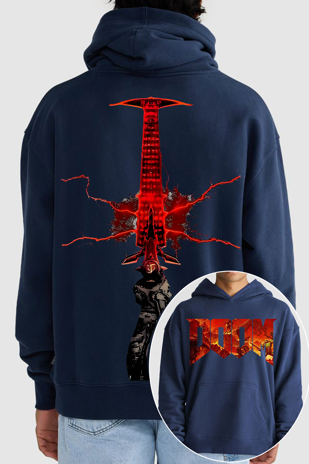 Doom Slayer Crucible Sword Hoodie