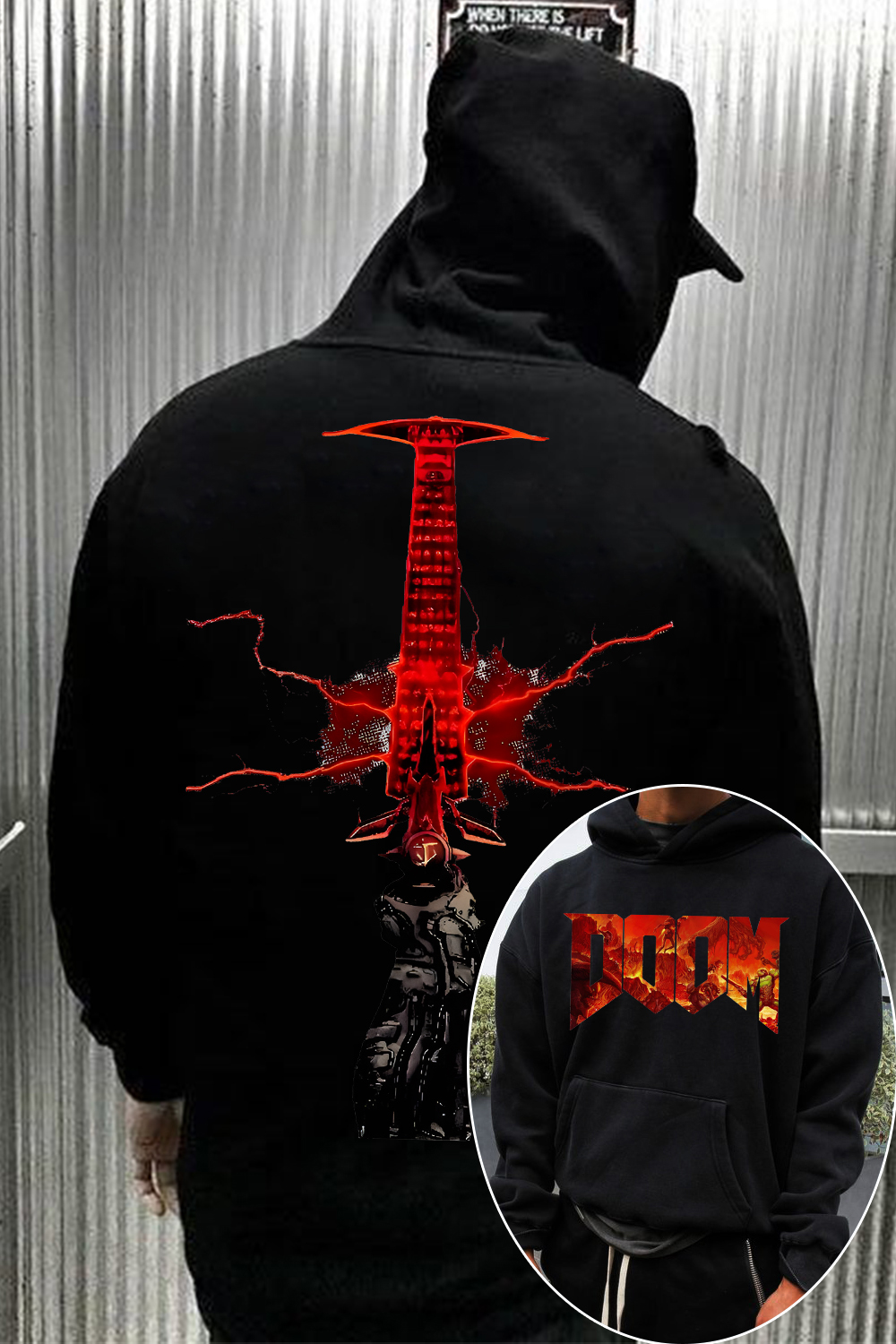 Doom Slayer Crucible Sword Hoodie