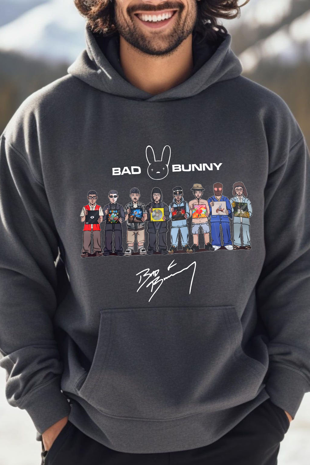 Bad Bunny DTMF Album Merch  Hoodie For Men