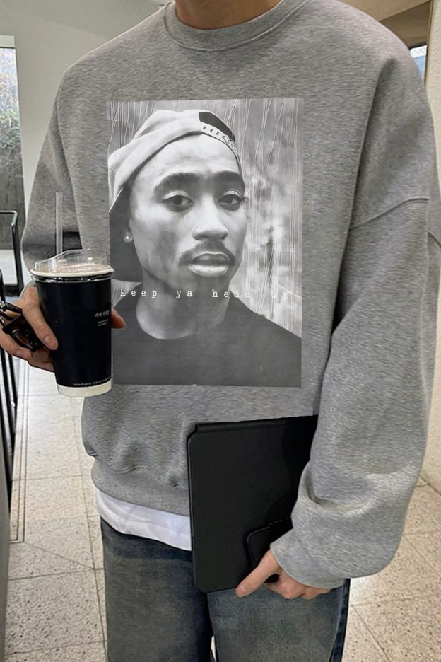 2Pac 90s Rappers Graphic sweatshirt For Men