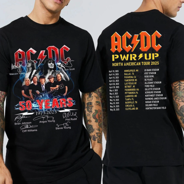 AC/DC 52 Years Anniversary Tee