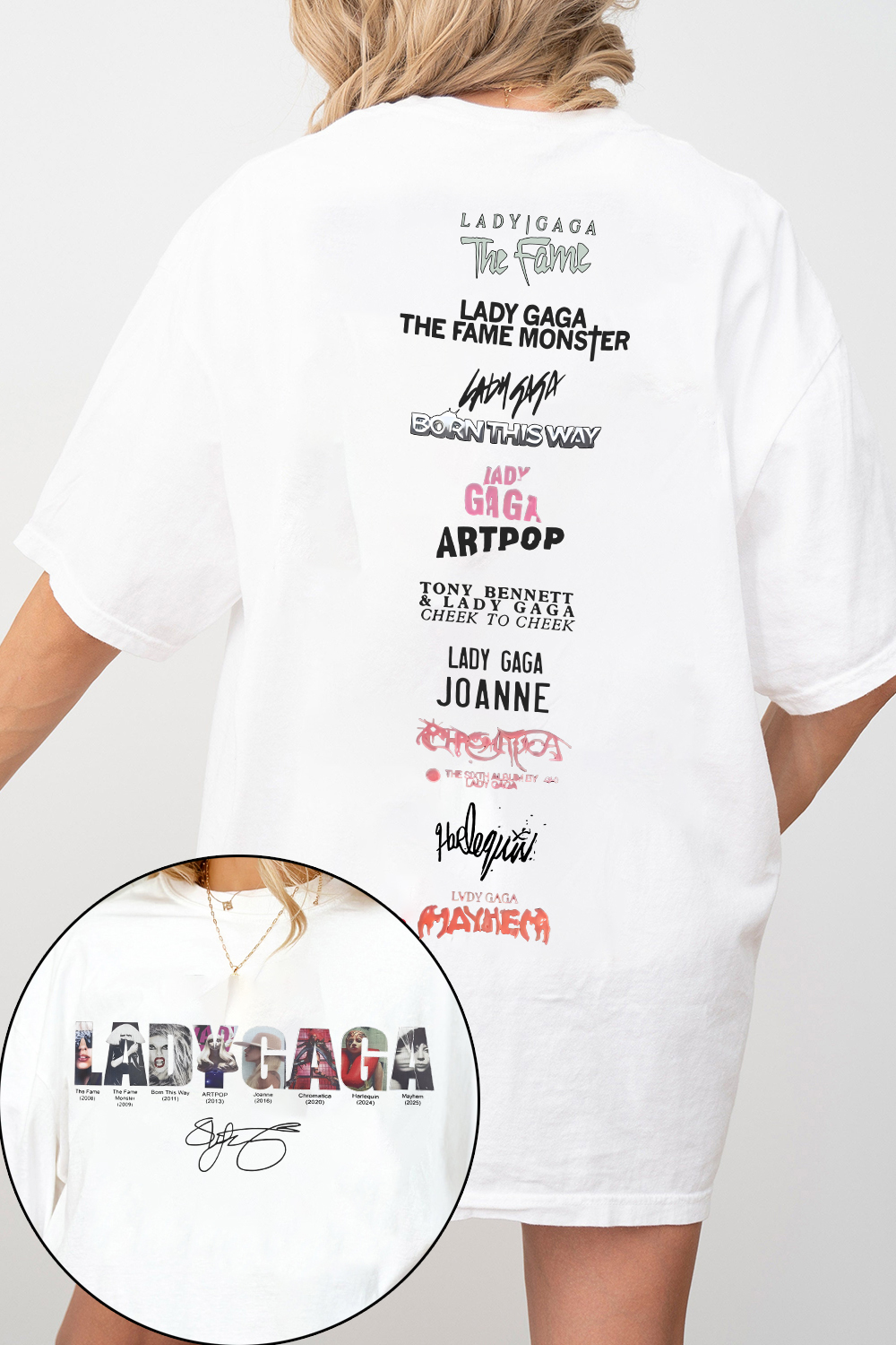 Lady Gaga Music Tee For Women