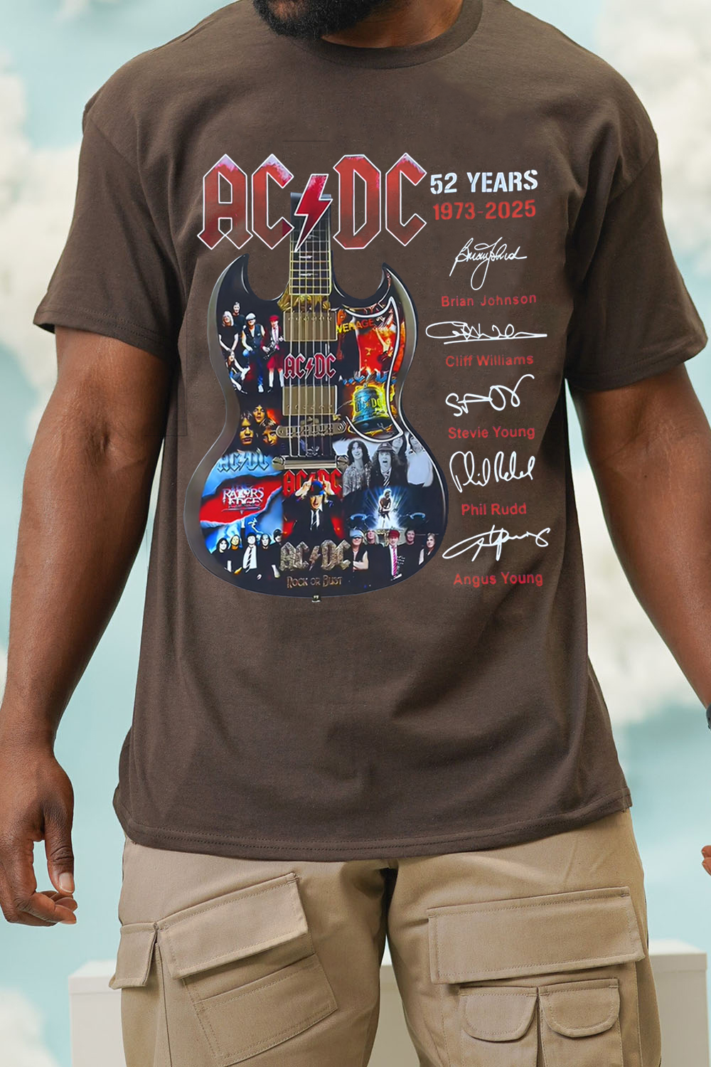 Acdc 52 Years 1973 2025 Tee