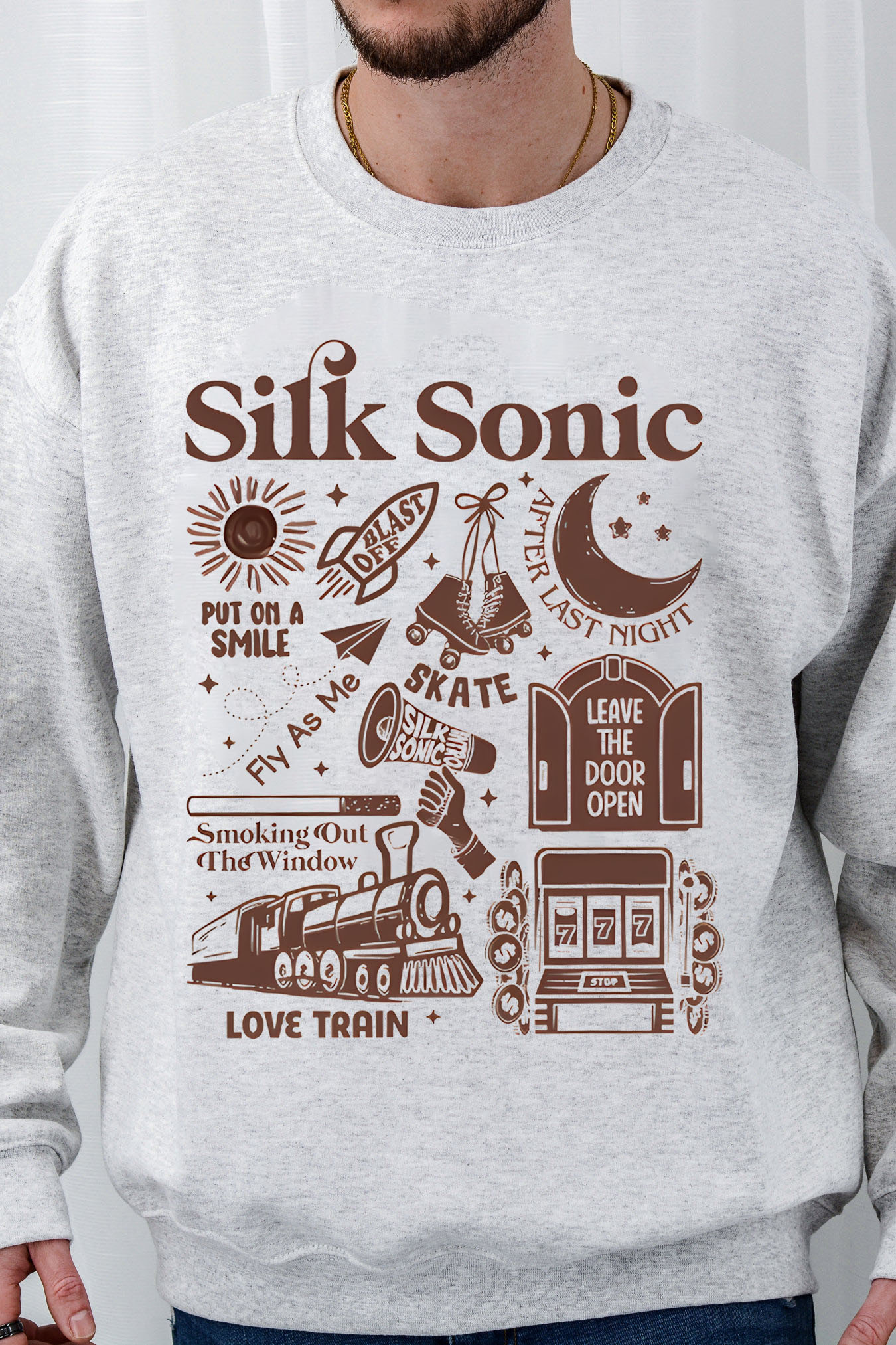 Bruno Mars An Evening with Silk Sonic Album Men Sweatshirt