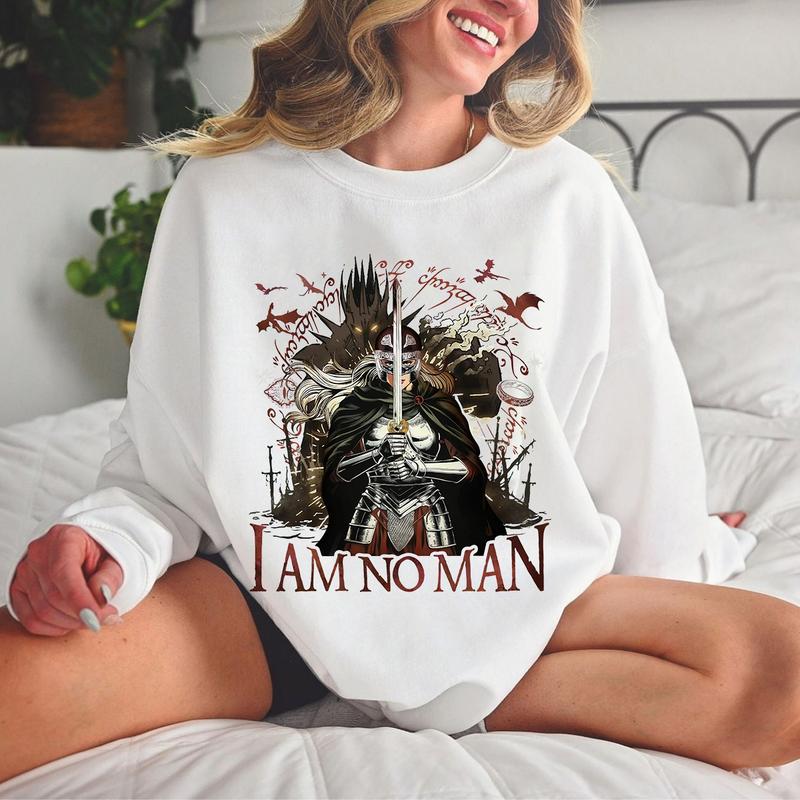 I Am No Man  LOTR 2 Sides Sweatshirt