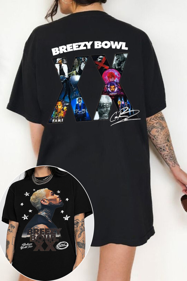 2 Sided Chris Brown Graphic Shirt For Women