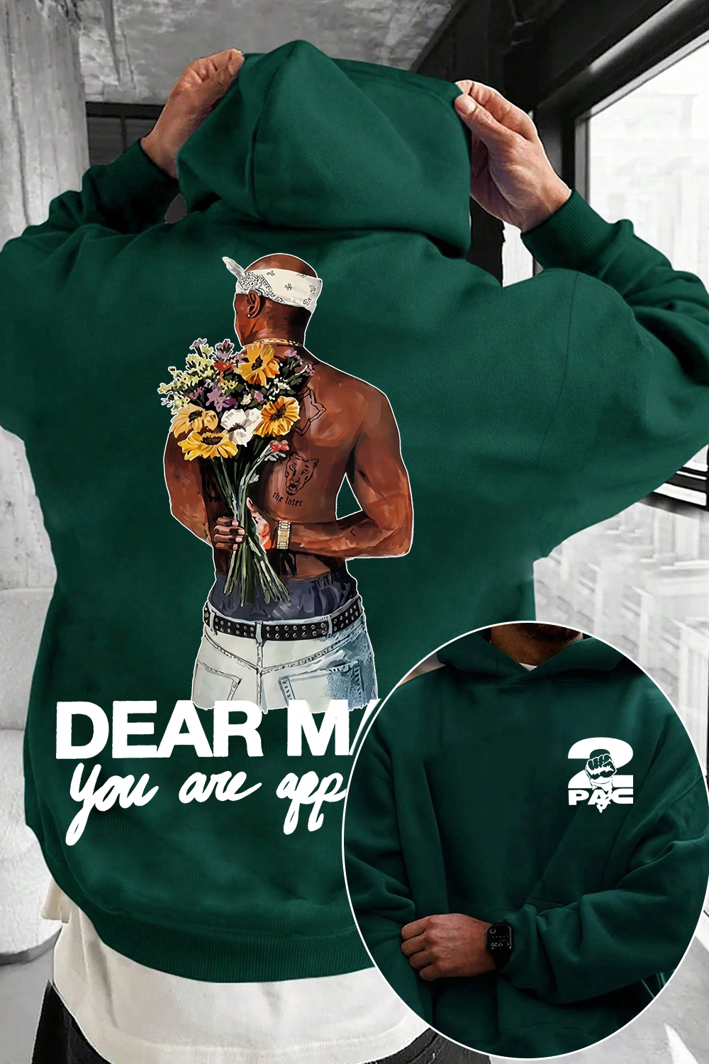 2pac Two-Sided Hoodie
