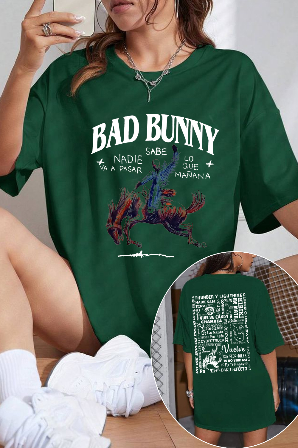 bad bunny retro song T-shirt