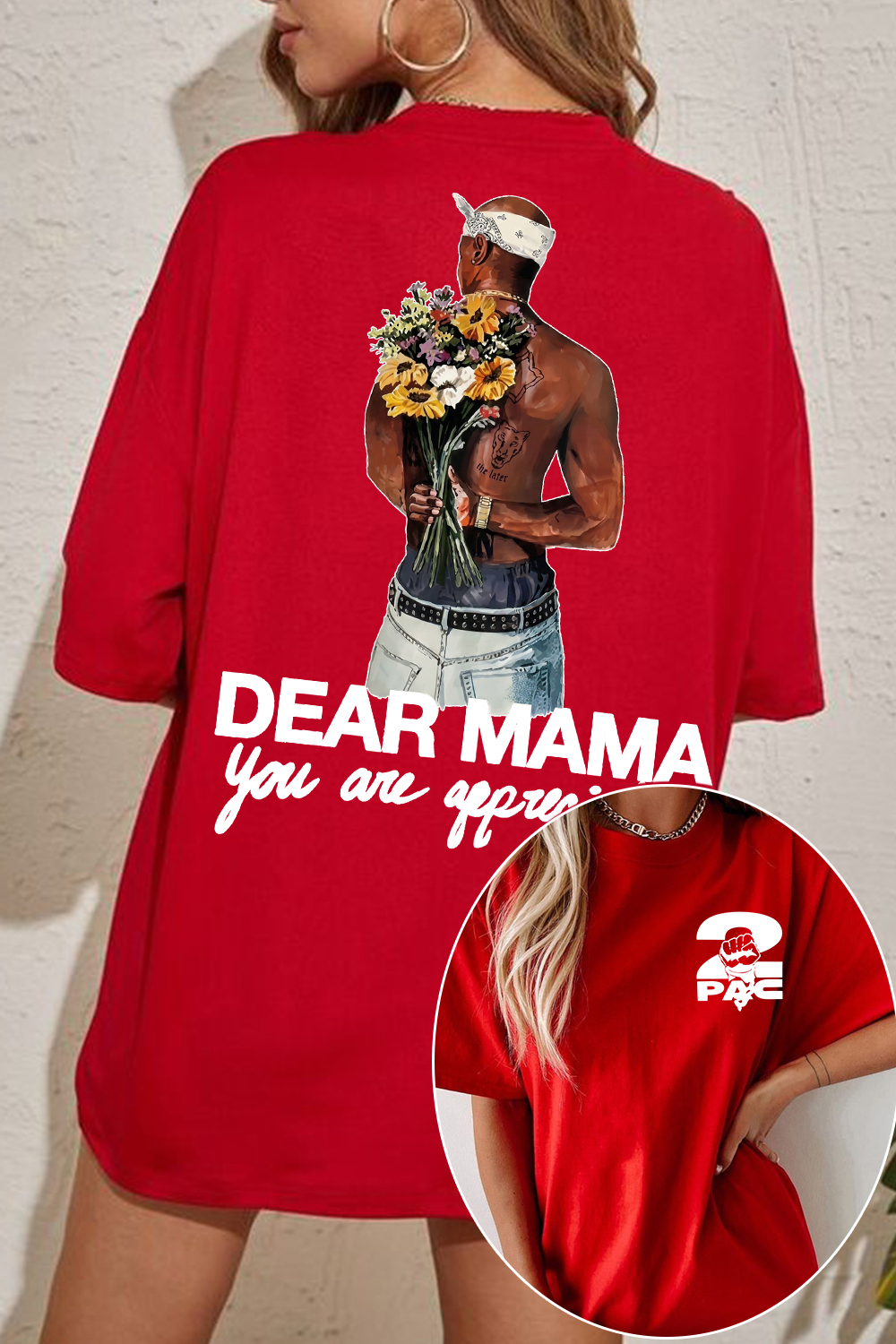 2pac Two-Sided Women Tee