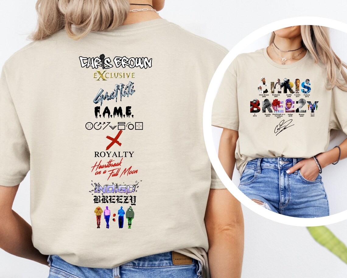 Chris Brown 11:11 Tour Both Side Shirt