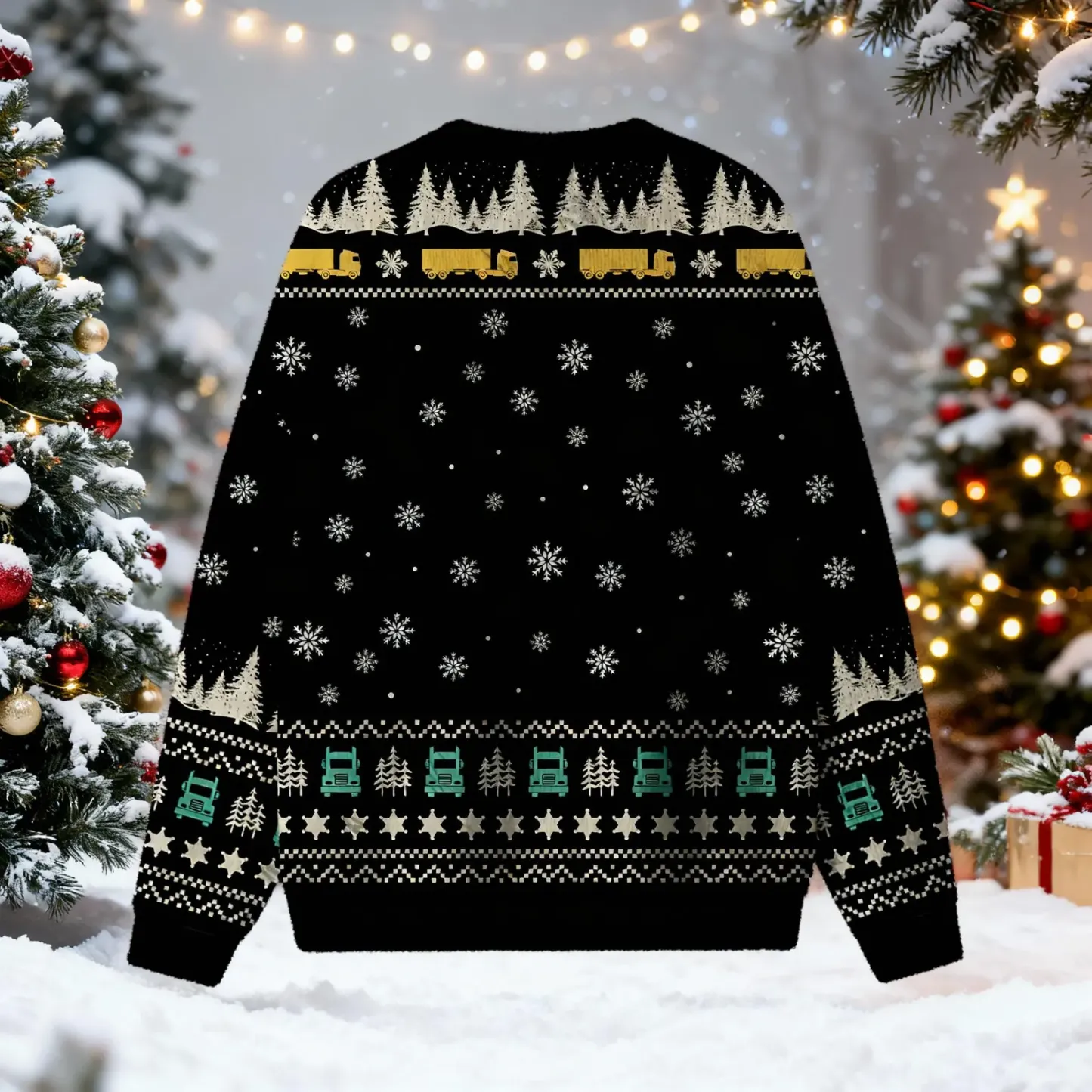 Snowman's Bootlegging Service Ugly Christmas Sweatshirt