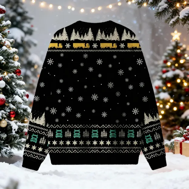 Snowman's Bootlegging Service Ugly Christmas Sweatshirt