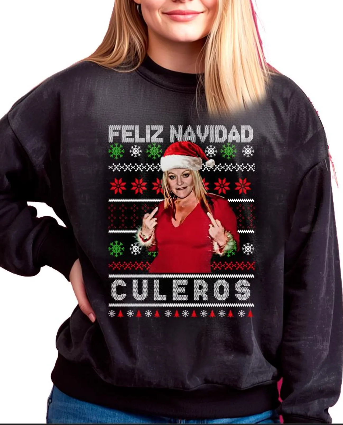 Jenni Rivera design ugly Christmas Sweatshirt