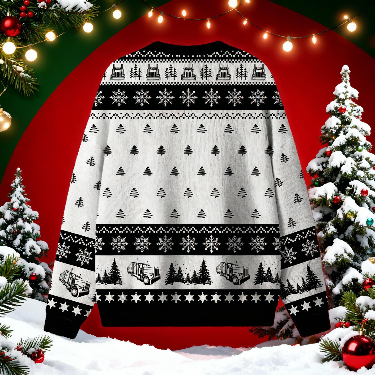 Snowman's Bootlegging Service Ugly Christmas Sweatshirt