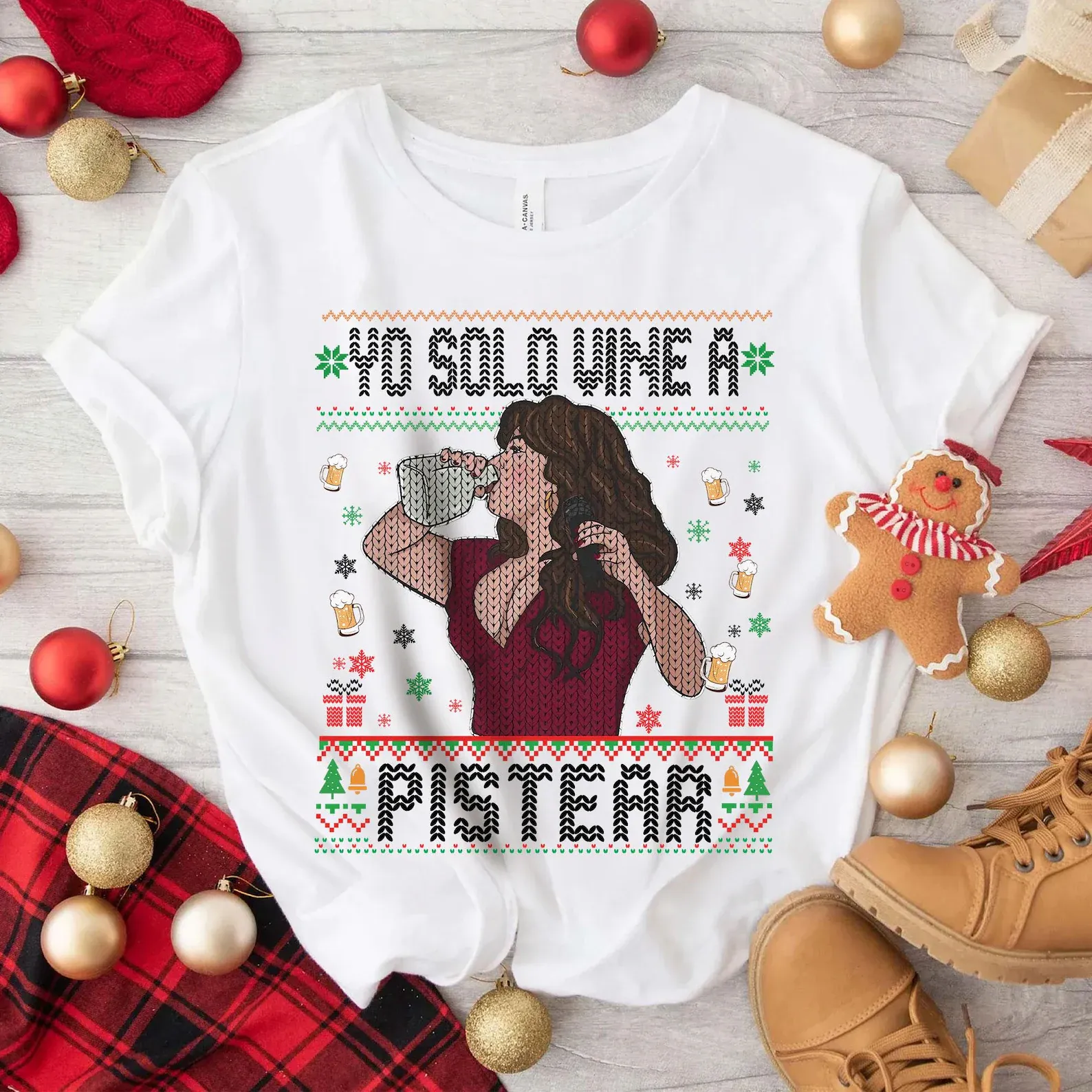 Jenni Rivera design ugly Christmas Sweatshirt