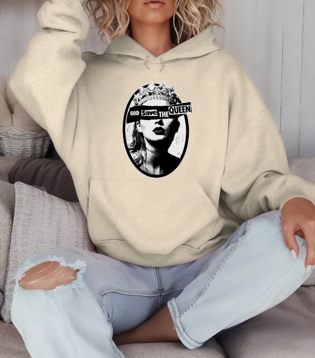 God Save The Queen Hoodies For Women