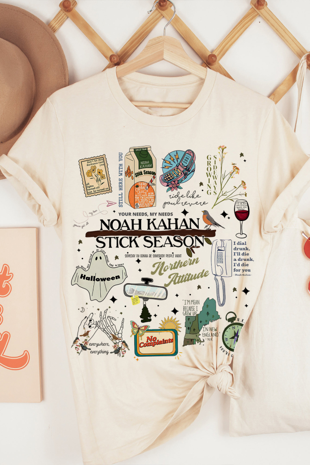 Stick Season Noah Kahan Full Version New Design Tshirt