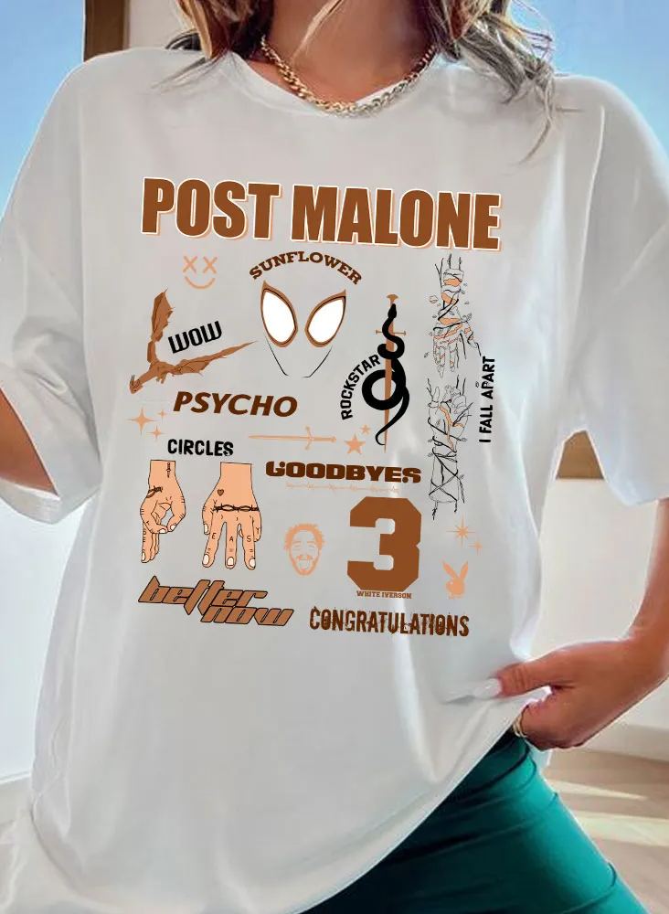 Post Malone Best Songs T-shirt